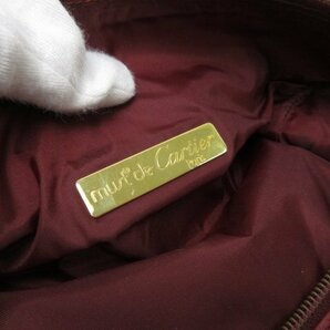 極美品 Cartier カルティエ マストライン ハンドバッグ バッグ レザー ボルドー 71412の画像8