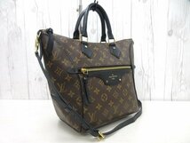 極美品 新品同様 LOUIS VUITTON ルイヴィトン トゥルネルPM モノグラム ハンドバッグ ショルダーバッグ バッグ M44057 レザー 茶×黒 71656_画像3