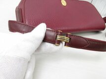 極美品 Cartier カルティエ マストライン ショルダーバッグ バッグ レザー ボルドー 71772Y_画像6