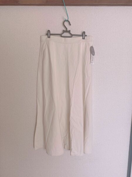 【タグ付き】【未使用】ホワイトデニムスカート スカート デニム ロングスカート フレアスカート