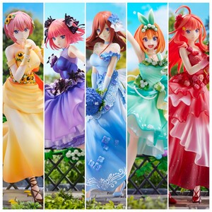 【未開封】渋谷スクランブルフィギュア「五等分の花嫁」中野一花、中野ニ乃、中野三玖、中野四葉、中野五月 Floral Dress Ver. 5姉妹セット