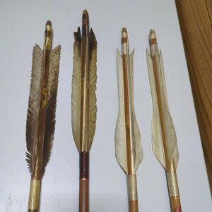  bamboo arrow bow . archery less . present condition delivery together 4ps.