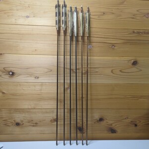  bamboo arrow archery antique present condition delivery together 6ps.@ chronicle name equipped contains 