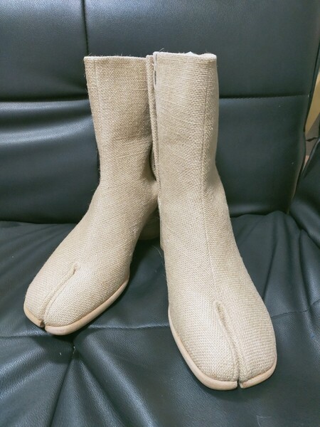 メゾンマルジェラ Maison Margiela リネン 足袋ブーツ 未使用品
