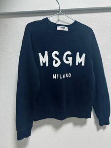 エムエスジーエム メンズ スウェット トレーナー 黒 白 MSGM Sweatshirt 2540MM68 184799 99/2540MM68 184799 01 NKN otr2849 otr2849