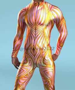 121-258-38 1 point only! men's whole body Jump suit costume [ image design,L] man cosplay fancy dress body suit photographing Event.