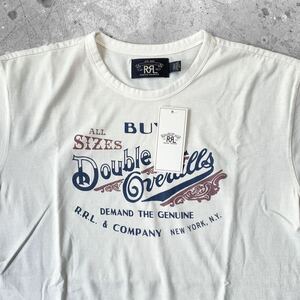 Lサイズ 23SS RRL ジャージー グラフィック Tシャツ ラルフローレン ダブルアールエル 新品 カットソー 半袖 ポロ ホワイト 人気商品