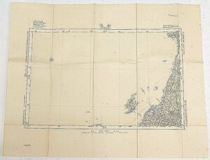 【古地図】新潟　百万分一之尺　東亞輿地圖 東一行北第一段北部　大正10年　大日本帝国陸地測量部★tr.59