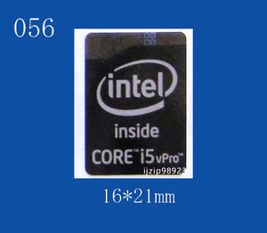 即決056【 Intel CORE i5 vPro 】エンブレムシール追加同梱発送OK■ 条件付き送料無料 未使用