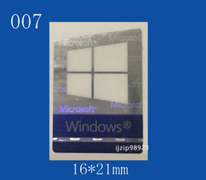  prompt decision 007[ WINDOWS ] emblem seal addition including in a package shipping OK# conditions attaching free shipping unused 