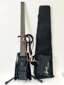 ○ Spirit BY STEINBERGER スタインバーガー XT-25 ヘッドレス 5弦 レフティ用 左利き エレキベース ブラック ソフトケース付き 