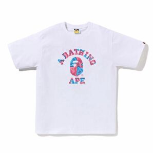 Tシャツ APE BAPE エイプ 半袖 白 ピンク