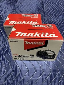 ★未使用・新品 makita マキタ リチウムイオンバッテリー BL4040 2個セット 40V 4.0Ah 送料無料