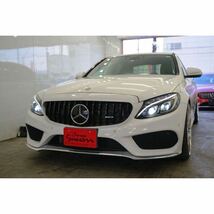 【ブラックver】W205 S205 C205 メルセデス ベンツ Cクラス 前期 パナメリカーナグリル AMG GTRタイプ MercedesBENZ オールブラック グリル_画像4