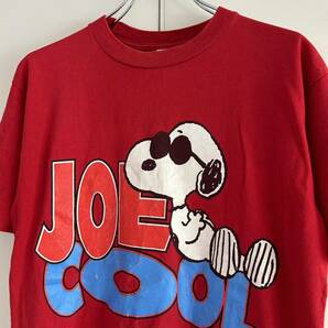 90s JOE COOL USA製 スヌーピー プリントTシャツ M ベルバシーン アニメ アート キャラクター 古着の画像1