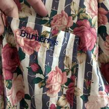 90s Burberrys' バーバリーズ バーバリー パジャマシャツ フリーサイズ ストライプ 薔薇 マルチパターン レトロ古着 ユニセックス_画像4
