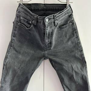 Levi's リーバイス 510 ブラックデニム ジーンズ w31 ストレッチ ブラック 古着