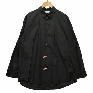 Graphpaper グラフペーパー 品番 GM241-50001B Broad L/S Over sized Regular Collar Shirt シャツ ブラック サイズ1 正規品 / 34023