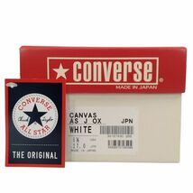 CONVERSE コンバース CANVAS AS J OX キャンバス オールスター 日本製 シューズ ホワイト サイズUS8.5＝27cm 正規品 / B5259_画像10