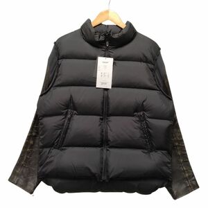 UNDERCOVER アンダーカバー 品番 UCZ9204 30TH Leather Sleeve Down Jacket 袖レザー ダウンジャケット ブラック サイズ2 正規品 / 34186