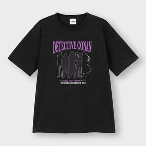 名探偵コナン GUコラボ 黒ずくめの組織 Tシャツ