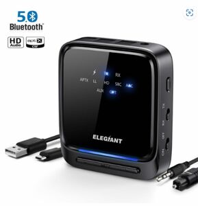 ELEGIANT Bluetooth 5.0 トランスミッター レシーバー