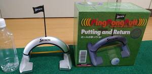 ★☆パッティング練習器(ボール跳ね返り)DUNLOP SRIXON ピンポンパット Putting and Return 美品