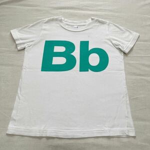 アメリカンアパレル　American Apparel キッズ　子ども　Tシャツ　アルファベット　Bb size6 110