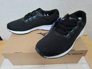  new goods box attaching mizuno Mizuno ME-03 B1GE215208 walking shoes sneakers 24.5cm black white sole E2405C