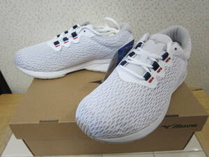  new goods box attaching mizuno Mizuno ME-03 B1GE215201 walking shoes sneakers 26cm white E2405C
