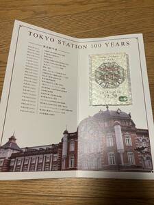 未使用品 東京駅開業100周年 Suica JR東日本 台紙付 2014.12.20 スイカ