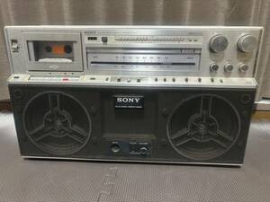  Junk SONY Sony CFS-F5 радио кассета магнитофон звуковая аппаратура Showa Retro работоспособность не проверялась 