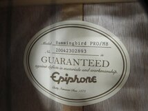 ☆ Epiphone エピフォン Hummingbird PRO/MB エレアコ #20042302893 ケース付き ☆中古☆_画像9