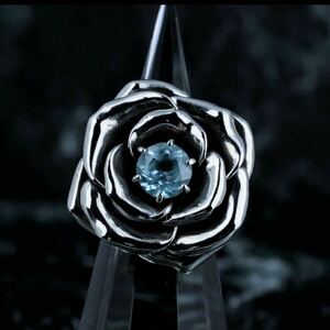 美品!ジャスティンデイビス SRJ212 INNER BEAUTY リング　BLUE TOPAZ