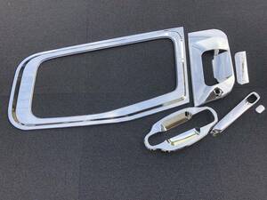 New item【即納】17スーパーグレート 07 メッキ ドアSteeringCover 安全窓 Navigationウィンドウ 6Pset Mitsubishi Fuso 貼りincludedけ