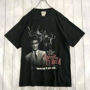 90s TOWER OF TERROR The TWILIGHT ZONE E=mc2 Disney タワーオブテラー トワイライトゾーン ヴィンテージ ムービーT プロモTシャツ