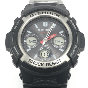 【中古】CASIO G-SHOCK AWR-M100 腕時計 ブラック シルバー カシオ ジーショック[240010395183]