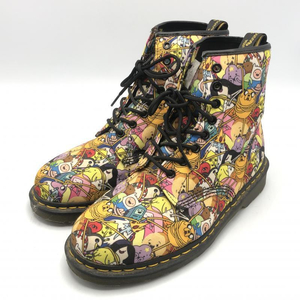 【中古】Dr.Martens 8ホール アドベンチャータイムコラボ 総柄ブーツ 26.5cm[240010430020]