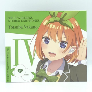 【中古】完全ワイヤレス TRUE WIRELESS STEREO EARPHONES 「五等分の花嫁∬」 中野四葉(CV:佐倉綾音)モデル　ケーブル欠品[240010428820]