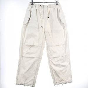 【中古】STUSSY NYCO Over Trousers ワイドパンツ L ホワイト ステューシー[240010430331]