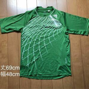 アディダス　 Tシャツ　 ドライ　Mサイズ トレーニングウエア　緑　 adidas 半袖