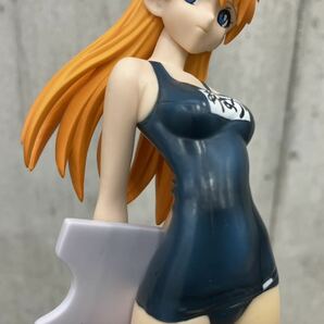 原型師:桜坂美紀 2010年 エナメル質感 アスカ スクール水着 Evangelion フィギュア サマードロップ 紺色水着 SEGA 水着 皺 外箱なし