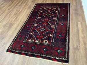 Art hand Auction Tribal Rug★Craftsmanship★Made in Mashhad 164×101cm Persian Rug Handmade Living Room Retro Carpet 02AKBRL240514012D, carpet, Rugs, mat, Rugs, Rugs in general