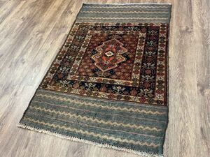 Art hand Auction Tribal Rug★Art Piece★137×85cm Afghanistan Handmade Carpet Living Room Dining Room Entrance Carpet 02AFARM240516006D, carpet, Rugs, mat, Rugs, Rugs in general