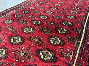 Art hand Auction Tribal Rug★Buyer Recommended★Turkmen 106×56cm Persian Rug Handmade Handwoven Natural Carpet 02ADMRS240522013D, furniture, interior, carpet, Rugs, mat, Carpets in general