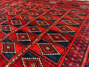 Art hand Auction Tribal Rug★Buyer Recommended★Turkmen 202×136cm Afghanistan Herat Handmade Carpet 02ASMRE240523002D, carpet, Rugs, mat, Rugs, Rugs in general