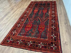 Art hand Auction Tribal rug ★ Recommended by buyer ★ Large Zahedan 283 x 127 cm Persian rug Handmade carpet 02ATBRE240513001E, furniture, interior, carpet, Rugs, mat, Carpets in general