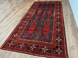 Art hand Auction Tapis tribal ★ Recommandé par l'acheteur ★ Grand Zahedan 283 x 127 cm Tapis persan Tapis fait main 02ATBRE240513001E, meubles, intérieur, tapis, Tapis, tapis, Les tapis en général