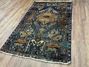 Art hand Auction Tribal rug ★ Exquisite wear ★ 191 x 118 cm Made in Herat, Zakhan, Afghanistan Handmade Natural Carpet 02AKBRL240519001D, furniture, interior, carpet, Rugs, mat, Carpets in general