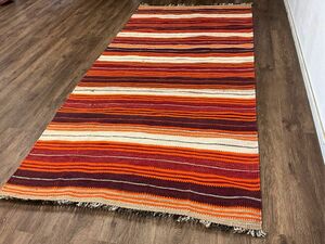 Art hand Auction Tribal rug ★ Recommended quality item ★ Large 237 x 115 cm Afghanistan Kilim Handmade Natural Handwoven Retro Carpet 02AFAKE240520003D, furniture, interior, carpet, Rugs, mat, Carpets in general
